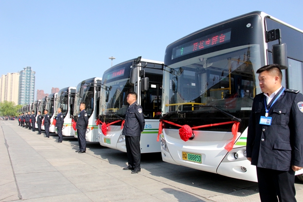 駐馬店市160臺純電動公交車正式上線運營