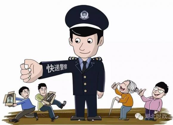 東高派出所社區(qū)民警對轄區(qū)快遞行業(yè)進行安全檢查