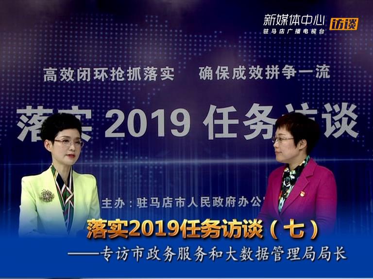 落實2019任務訪談--市政務服務和大數(shù)據(jù)管理局局長王靜嫻