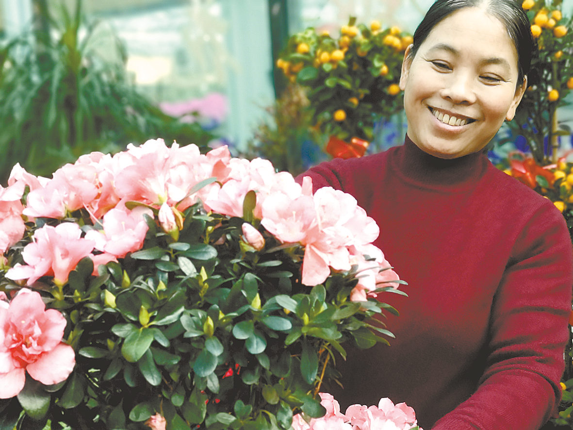 駐馬店：花卉市場春意濃 時尚消費(fèi)迎新年