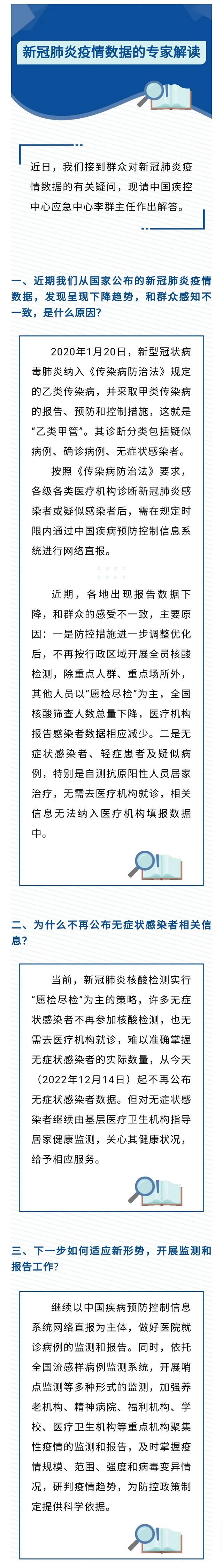 據(jù)國家衛(wèi)健委消息，今起不再公布無癥狀感染者數(shù)據(jù)。