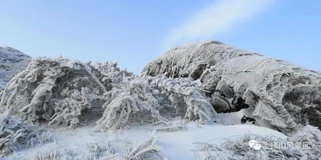 「金頂●冬雪」忽如一夜春風來，千樹萬樹梨花開