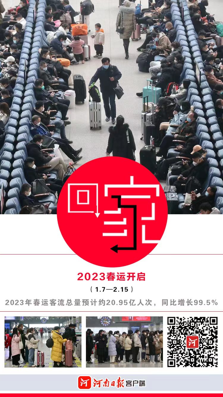 關(guān)注2023春運(yùn) | 鄭州鐵路預(yù)計發(fā)送旅客逾1203萬人 “米”字高鐵網(wǎng)作用凸顯