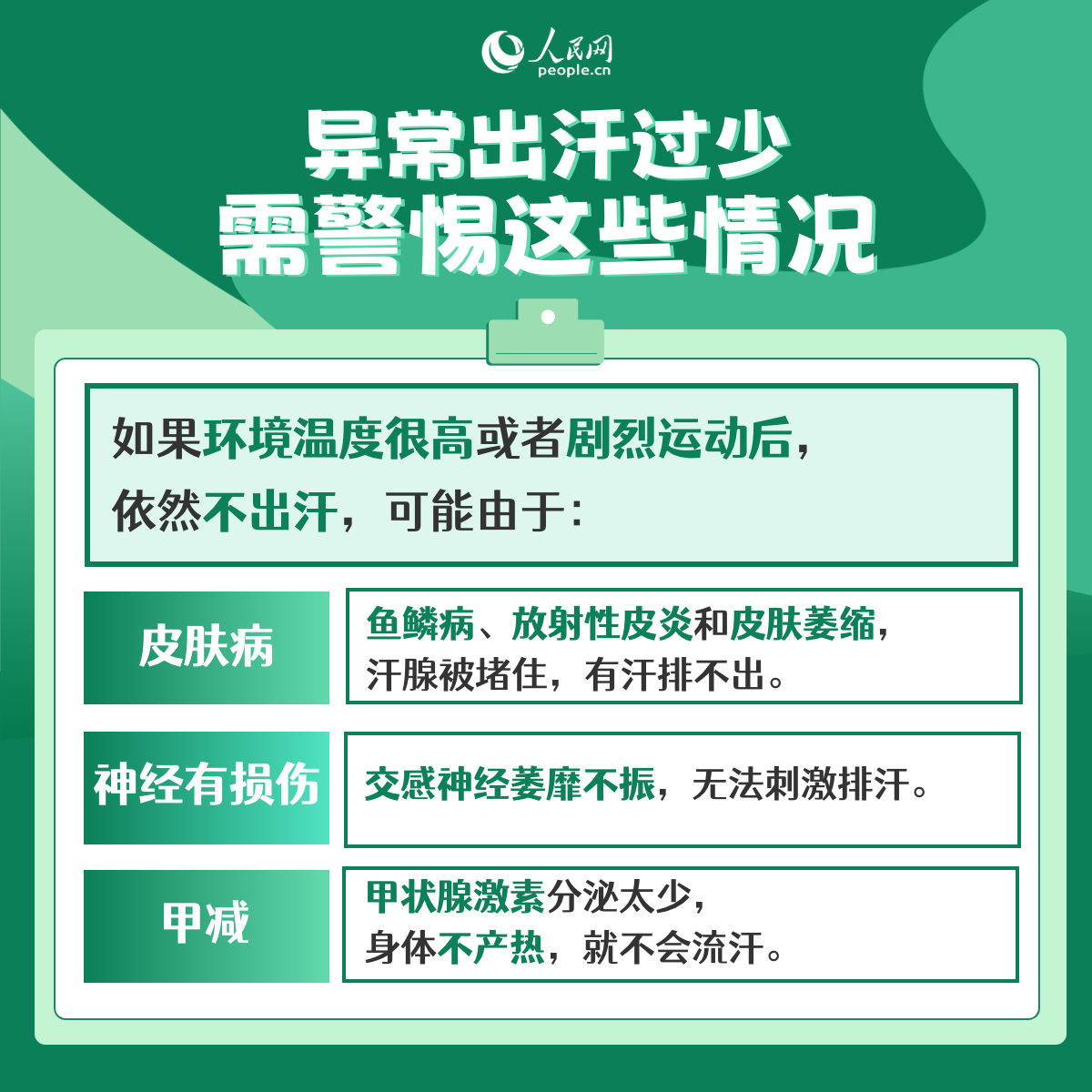 夏季出汗多幫助減肥排毒？小心這些異常出汗是疾病