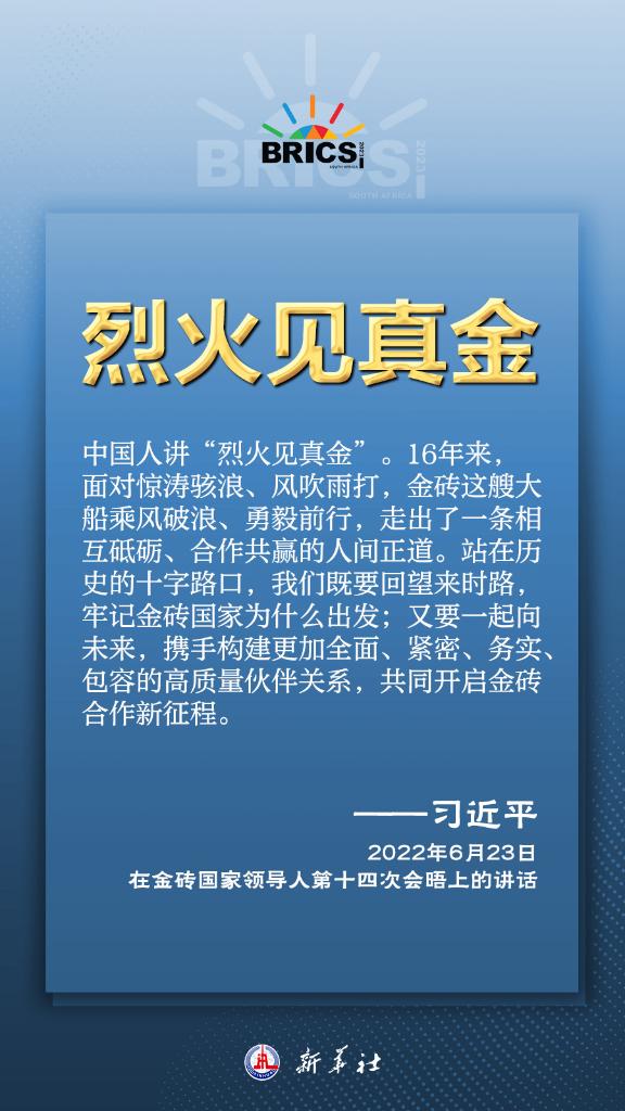 推動金磚合作，習(xí)近平主席金句盡顯中國智慧