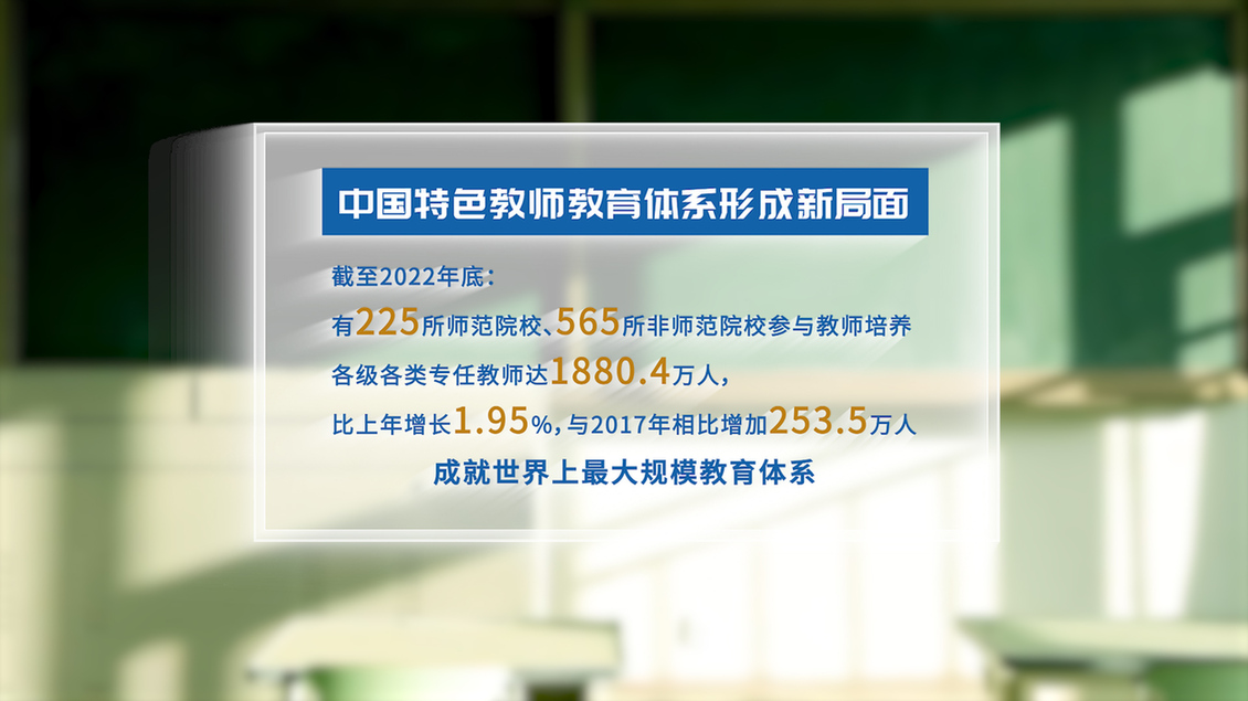 開學(xué)第一課丨【總書記的教書育人觀】建設(shè)教育強國，健全中國特色教師教育體系