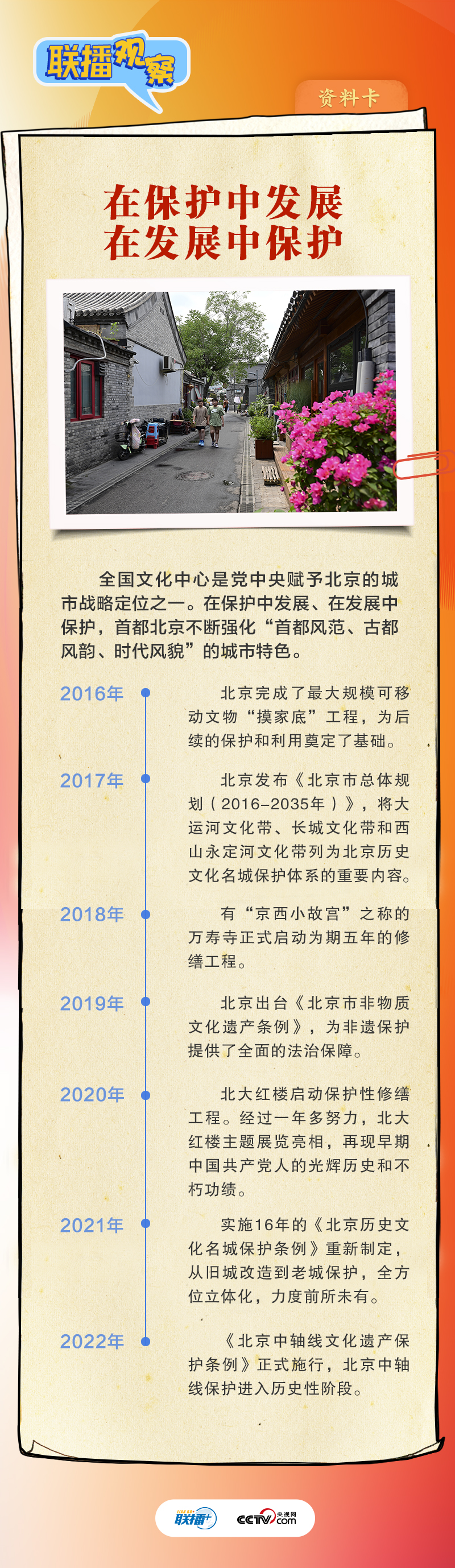 聯(lián)播觀察｜跟著總書(shū)記擦亮北京歷史文化“金名片”