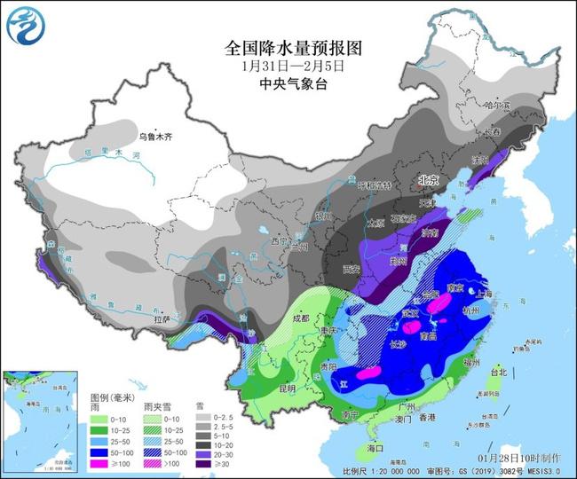 節(jié)前春運將遇大范圍持續(xù)性雨雪冰凍天氣 豫魯鄂降雪具有極端性