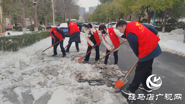 駐馬店市驛城區(qū)開展清雪除冰志愿服務(wù)活動(dòng)