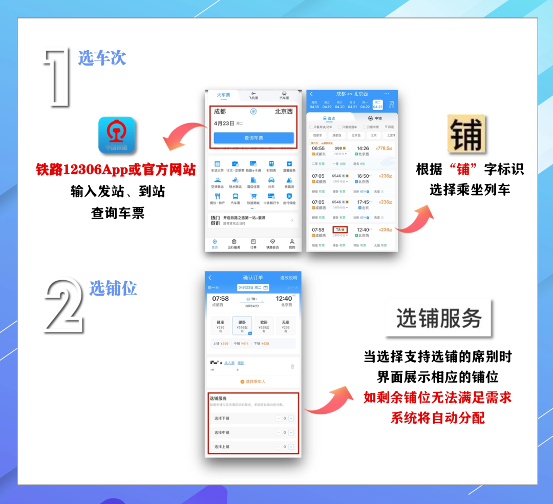 買火車票如何選鋪位，詳解來(lái)了